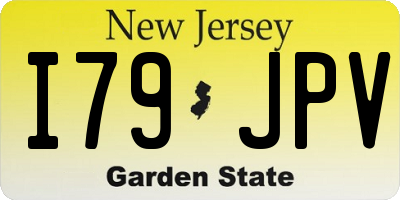 NJ license plate I79JPV