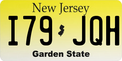 NJ license plate I79JQH