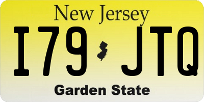 NJ license plate I79JTQ