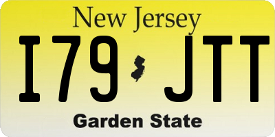 NJ license plate I79JTT