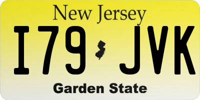 NJ license plate I79JVK