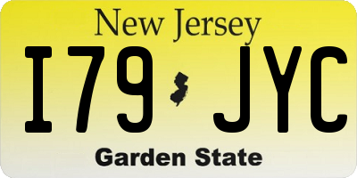 NJ license plate I79JYC