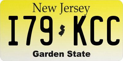 NJ license plate I79KCC