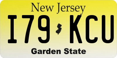 NJ license plate I79KCU
