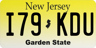 NJ license plate I79KDU