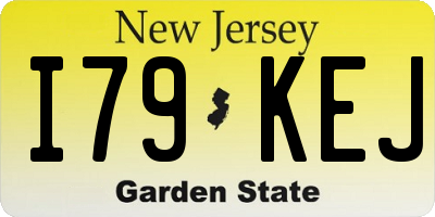 NJ license plate I79KEJ