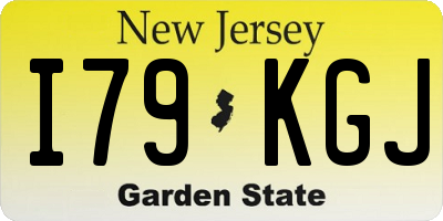NJ license plate I79KGJ