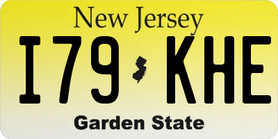 NJ license plate I79KHE