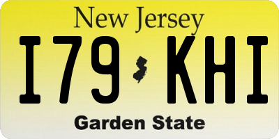 NJ license plate I79KHI