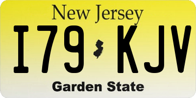 NJ license plate I79KJV