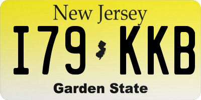 NJ license plate I79KKB
