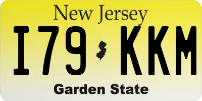 NJ license plate I79KKM