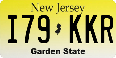 NJ license plate I79KKR