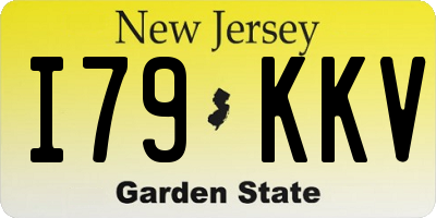NJ license plate I79KKV