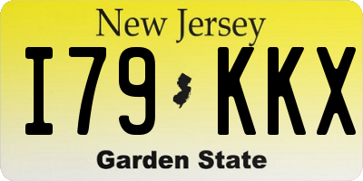 NJ license plate I79KKX