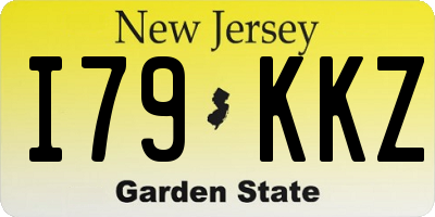 NJ license plate I79KKZ