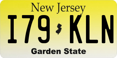 NJ license plate I79KLN
