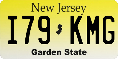 NJ license plate I79KMG