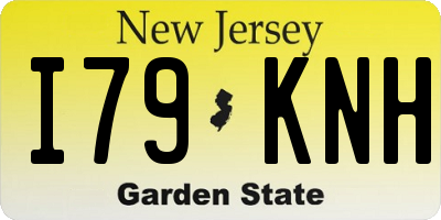 NJ license plate I79KNH
