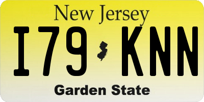 NJ license plate I79KNN