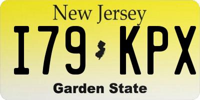 NJ license plate I79KPX