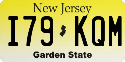 NJ license plate I79KQM
