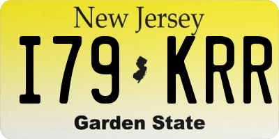 NJ license plate I79KRR