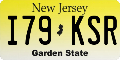 NJ license plate I79KSR