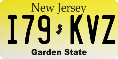 NJ license plate I79KVZ