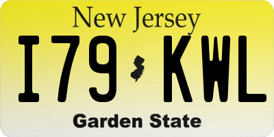 NJ license plate I79KWL