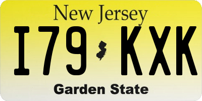 NJ license plate I79KXK