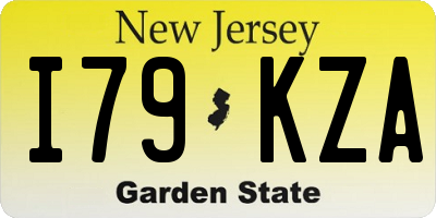 NJ license plate I79KZA