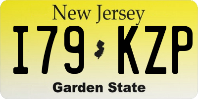 NJ license plate I79KZP