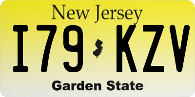 NJ license plate I79KZV