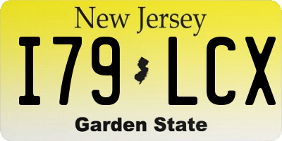 NJ license plate I79LCX