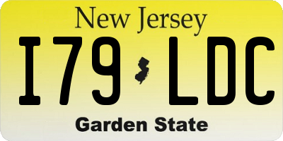 NJ license plate I79LDC