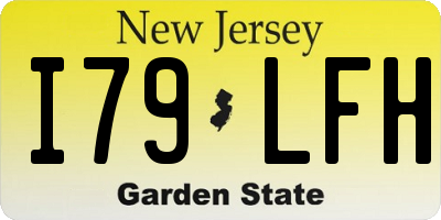 NJ license plate I79LFH