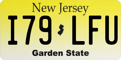 NJ license plate I79LFU