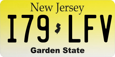 NJ license plate I79LFV