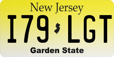 NJ license plate I79LGT
