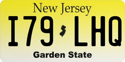 NJ license plate I79LHQ