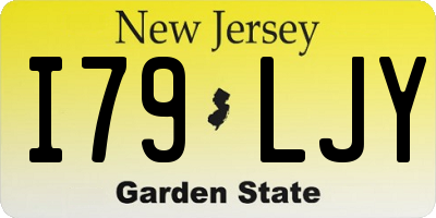 NJ license plate I79LJY