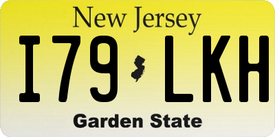 NJ license plate I79LKH