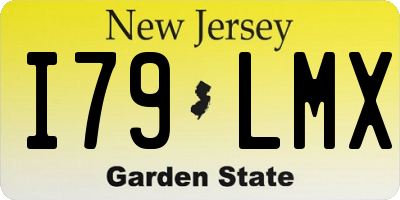 NJ license plate I79LMX