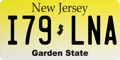 NJ license plate I79LNA