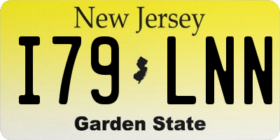 NJ license plate I79LNN