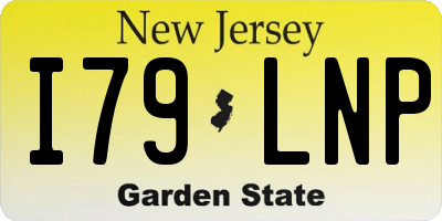 NJ license plate I79LNP