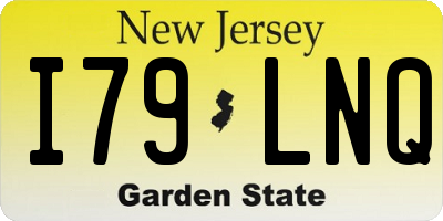 NJ license plate I79LNQ