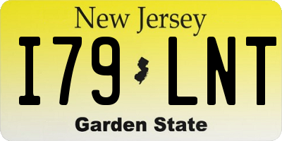 NJ license plate I79LNT