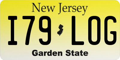 NJ license plate I79LOG